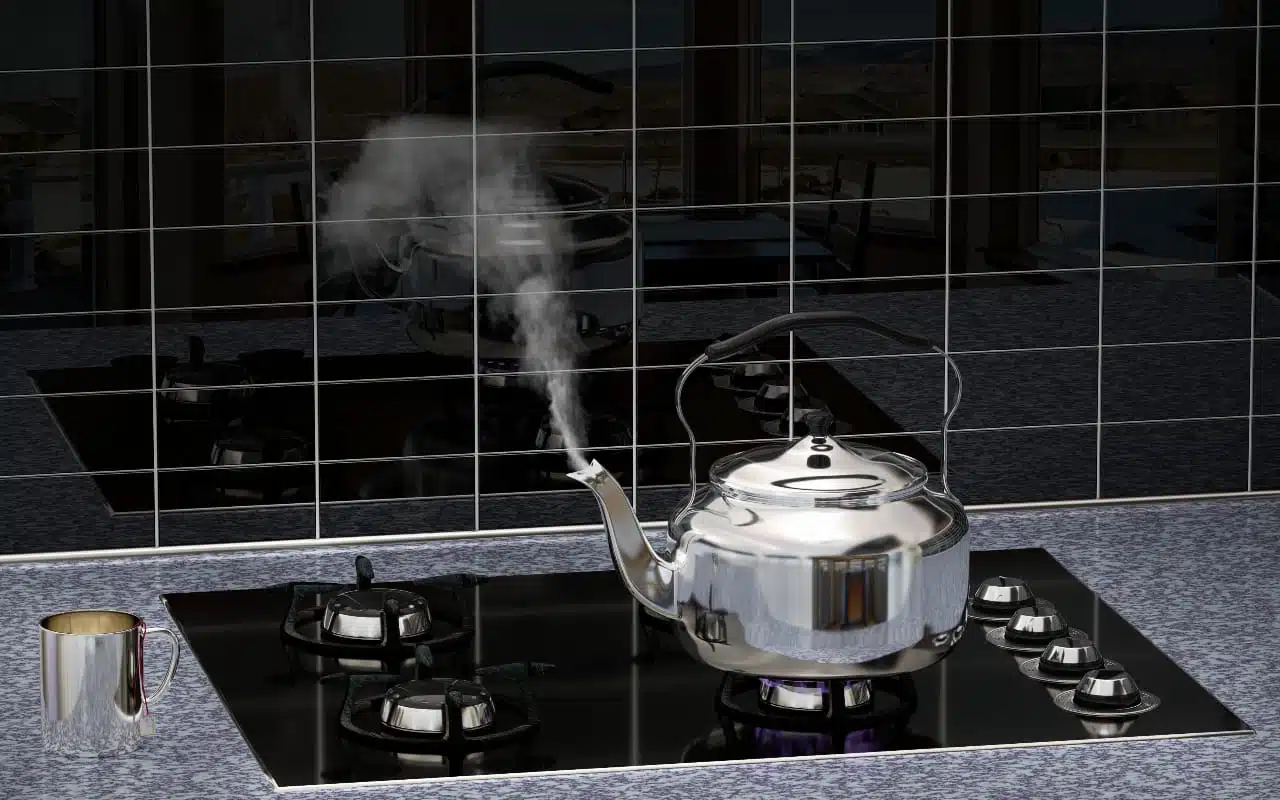 Tā vietā, lai izmantotu etiķi vai līdzekli kaļķa noņemšanai, ielejiet to tējkannā. Kaļķa pēdas nepaliks.