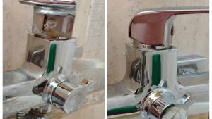 Bez etiķa un pārtikas sodas | Labākais mājas līdzeklis kaļķa nogulumu noņemšanai no krāniem un tualetes podiem