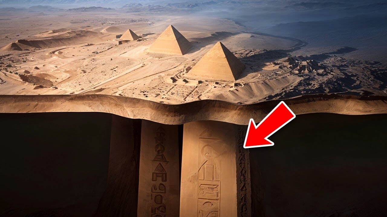 Netālu no Gīzas piramīdām atklāta noslēpumaina pazemes būve.