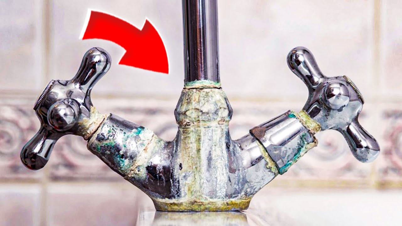 Bez etiķa un pārtikas sodas | Labākais mājas līdzeklis kaļķa nogulumu noņemšanai no krāniem un tualetes podiem