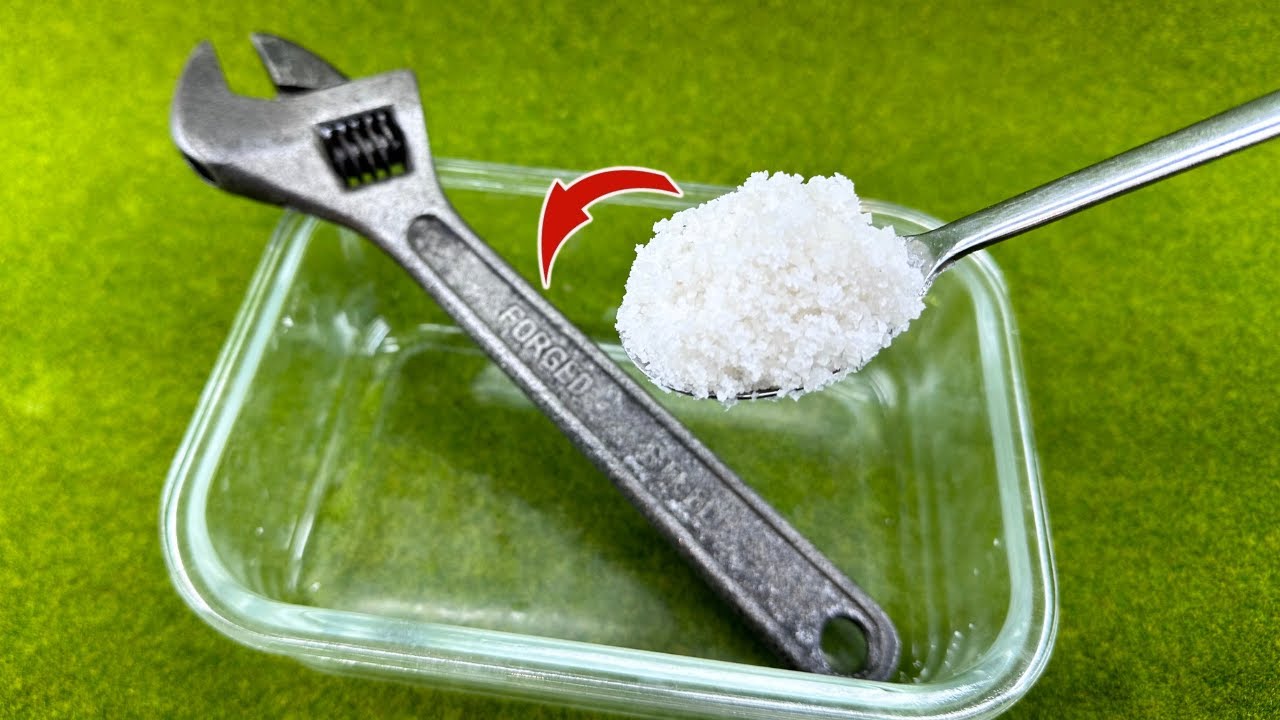 Ne etiķis, ne pārtikas soda: vienkāršs veids, kā noņemt rūsas no jebkuras virsmas.