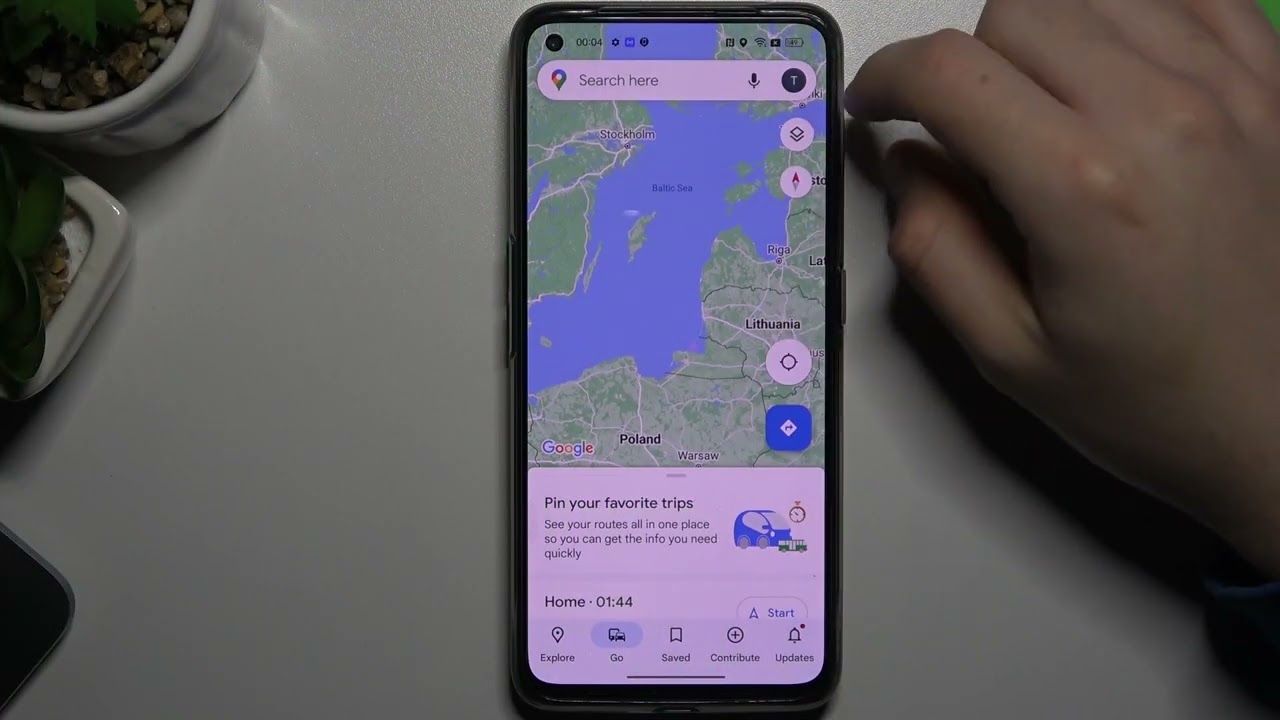 Esmu iestatījis Google Maps kā Pro versiju, lai tā neizlādētu mana tālruņa bateriju ceļojumu laikā.